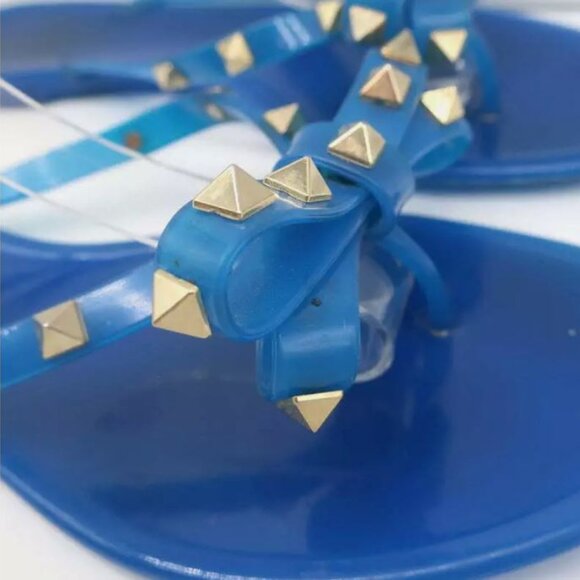 Valentino Rockstud PVC Flat Thong Sandals size 39 - Picture 3 of 7